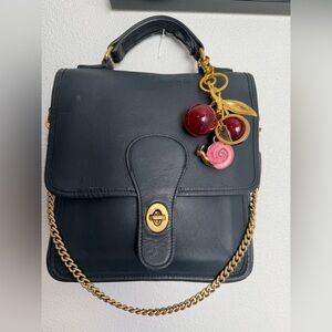 Vintage Coach Navy Station Bag 5130